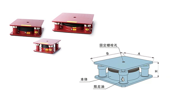 KQJZ-B型 阻尼空氣減振器 KQJZ-B型 阻尼空氣減振器