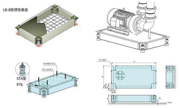 LB型 水泵慣性基座 LB型 水泵慣性基座